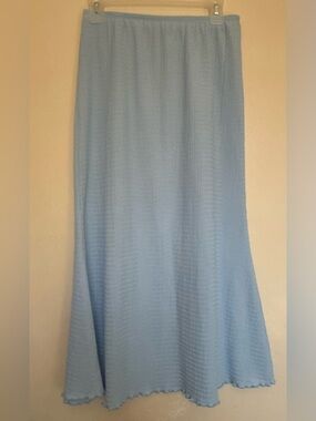 Light Blue Maxi Skirt - Women's Everyday A-Line Skirt